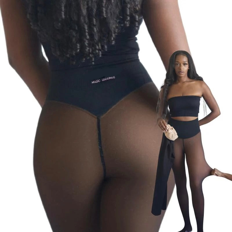 MAGIC LEGGINGS WITH COMPRESSION BAND & ONE SEAM